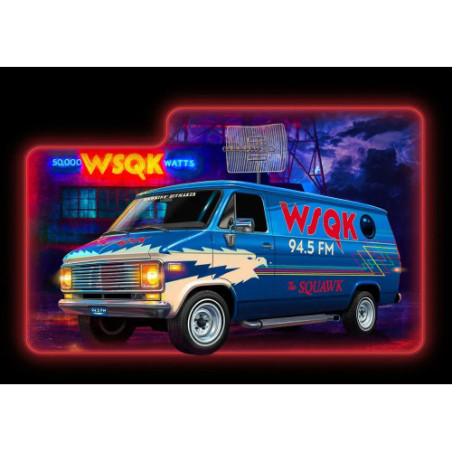 Stranger Things Model Kit 1/25 Squawk Van (Aqua Color) 21 cm