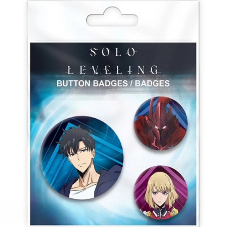 SOLO LEVELING - Pack de Badges - Igris, Jinwoo & Cha Hae In