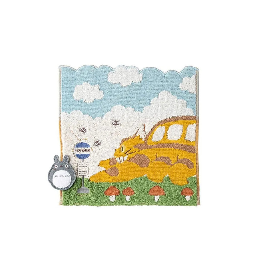 Mon voisin Totoro serviette de toilette Catbus on it's way 25 x 25 cm