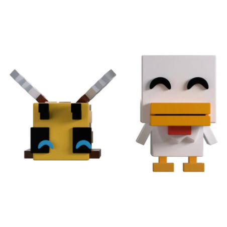 Minecraft Vinyl figurines Bee and Chicken Monitor Buddiez