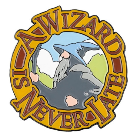 Le Seigneur des Anneaux aimant A Wizard Is Never Late (Enamel) 7 cm