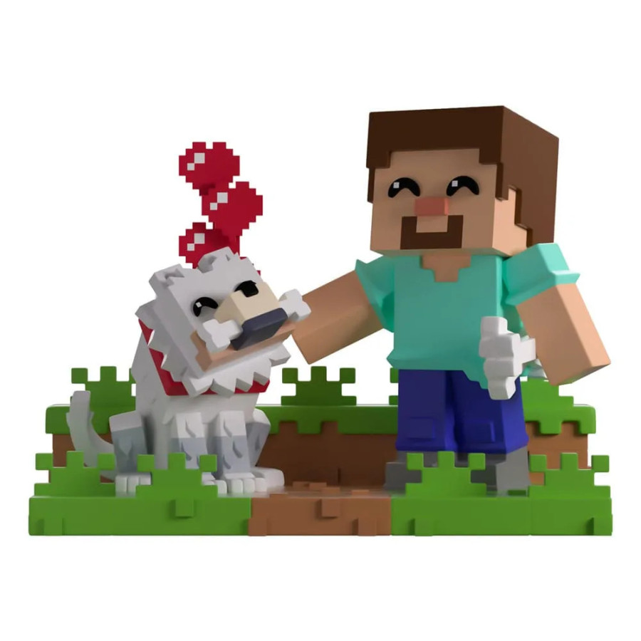 Minecraft Vinyl figurine Taming a Wolf 10 cm