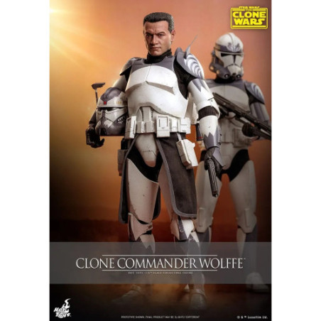 Star Wars: The Clone Wars figurine 1/6 Clone Commander Wolffe 30 cm