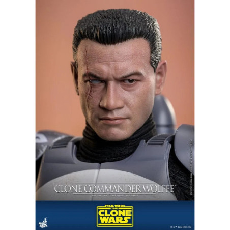 Star Wars: The Clone Wars figurine 1/6 Clone Commander Wolffe 30 cm