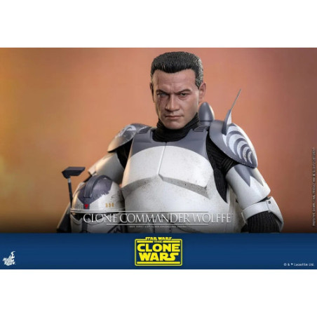 Star Wars: The Clone Wars figurine 1/6 Clone Commander Wolffe 30 cm