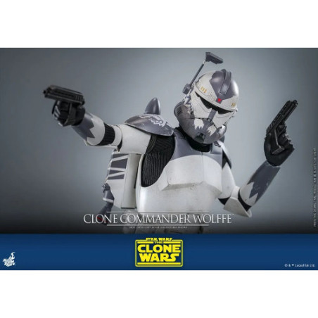 Star Wars: The Clone Wars figurine 1/6 Clone Commander Wolffe 30 cm