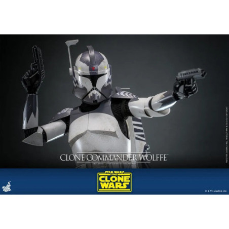 Star Wars: The Clone Wars figurine 1/6 Clone Commander Wolffe 30 cm
