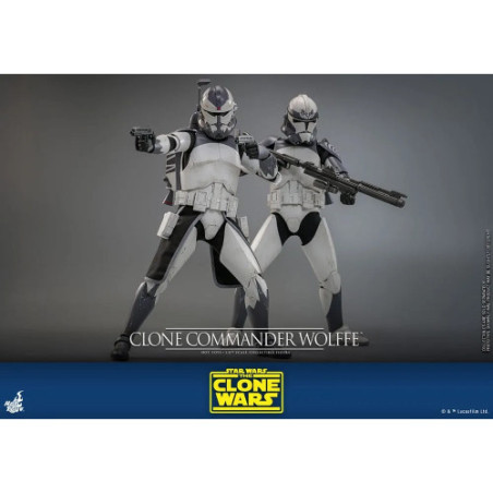 Star Wars: The Clone Wars figurine 1/6 Clone Commander Wolffe 30 cm