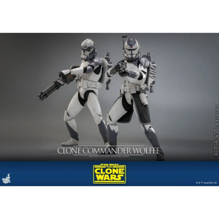 Star Wars: The Clone Wars figurine 1/6 Clone Commander Wolffe 30 cm