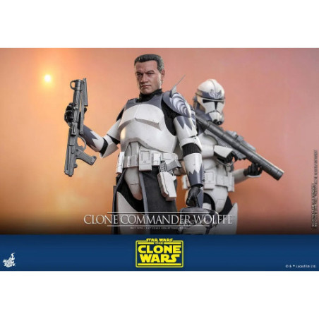 Star Wars: The Clone Wars figurine 1/6 Clone Commander Wolffe 30 cm
