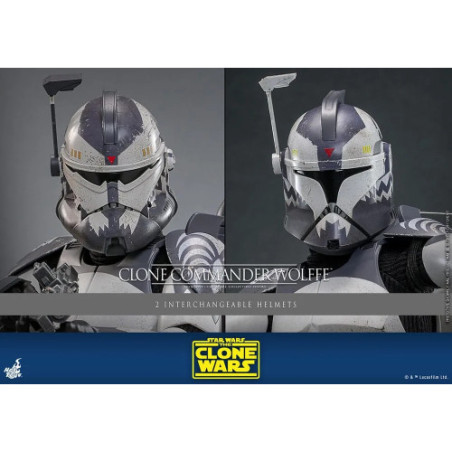 Star Wars: The Clone Wars figurine 1/6 Clone Commander Wolffe 30 cm
