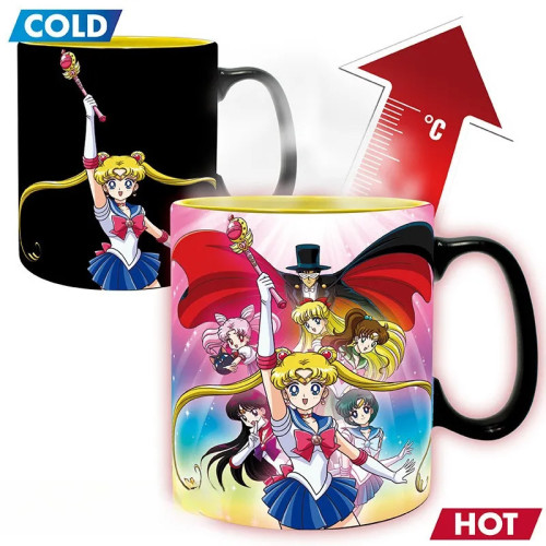SAILOR MOON - Mug Heat Change - 460 ml - Groupe - boîte carton
