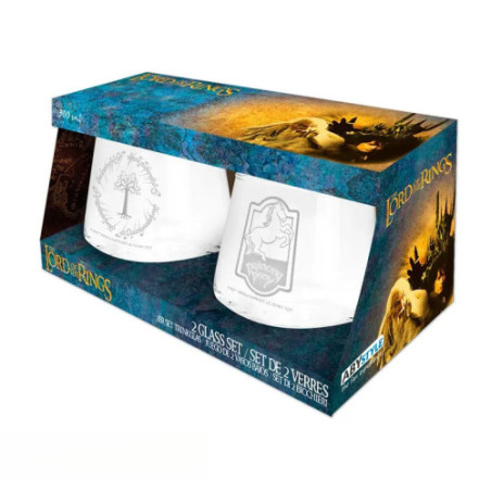 LORD OF THE RINGS - Set de 2 verres Poney Fringant & Gondor EUROPE