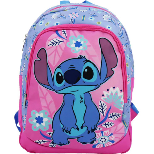 Disney Sac A Dos 2 Compartiments Stitch Pink Dreams 38X28X16cm