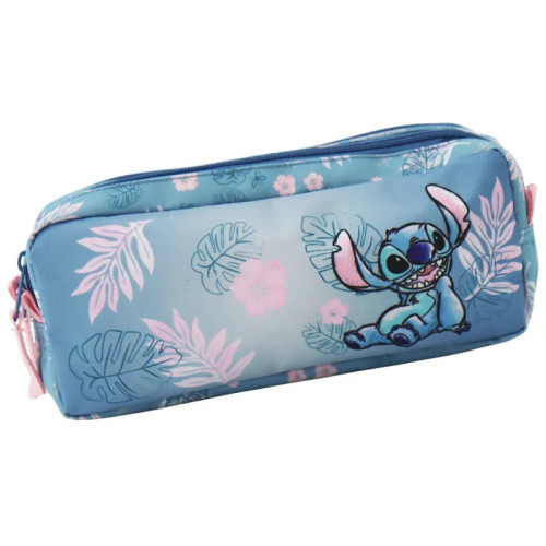 Disney Trousse Plate Stitch Blue Hawaii 23,5X3X11,5cm