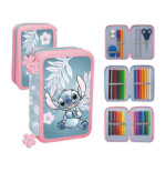 Disney Trousse 3 Compartiments Stitch Blue Hawaii