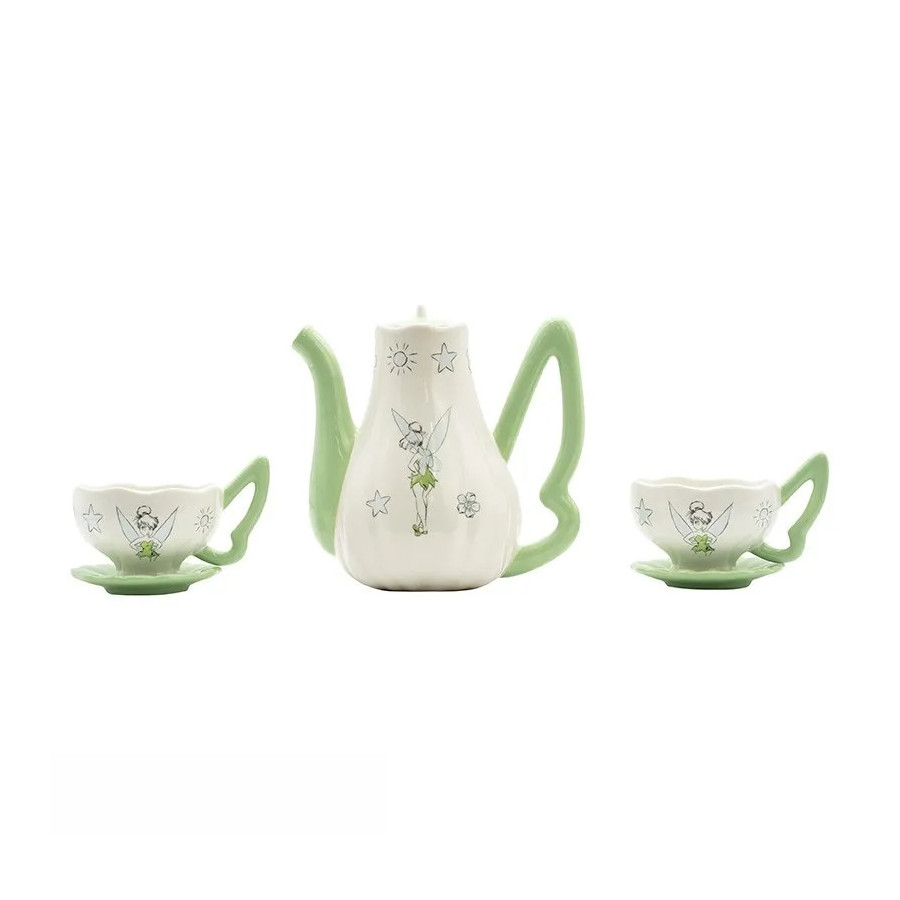 DISNEY - Théière - set avec tasses Clochette