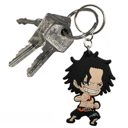 ONE PIECE - Porte-clés PVC Ace SD