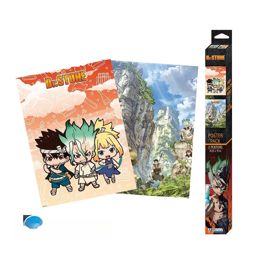 DR STONE - Set 2 Posters Chibi 52x38 - Arworks