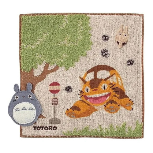 Mon voisin Totoro serviette de toilette Bus Stop 25 x 25 cm