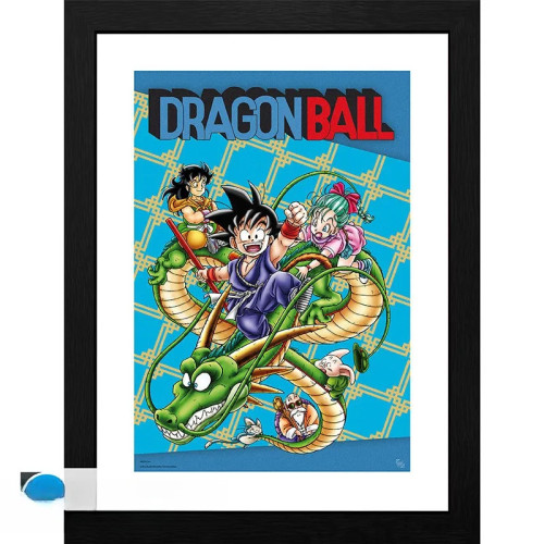 DRAGON BALL - Tirage encadré "Couverture" (30x40)