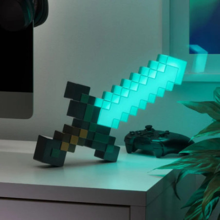 Minecraft lampe Épée en diamant 40 cm