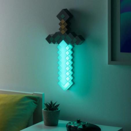 Minecraft lampe Épée en diamant 40 cm