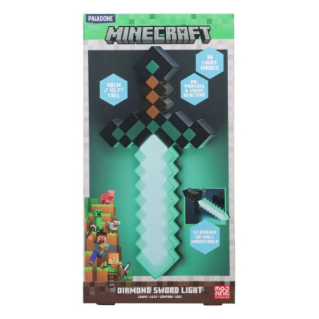 Minecraft lampe Épée en diamant 40 cm
