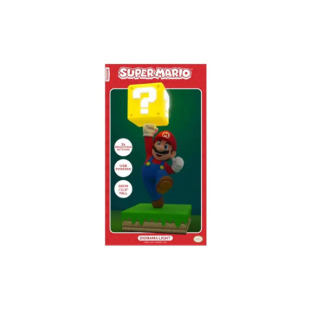 Super Mario lampe diorama Mario