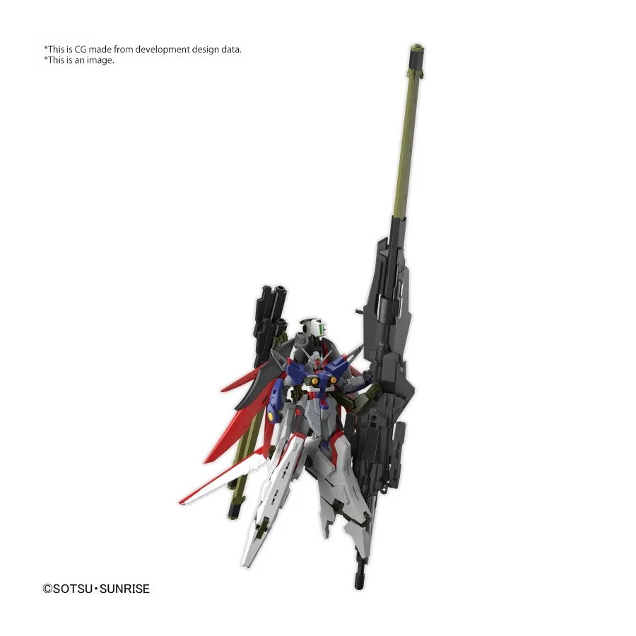 Gundam Gunpla HG 1/144 258 Destiny Gundam Spec II & Zeus Silhouette