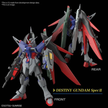 Gundam Gunpla HG 1/144 258 Destiny Gundam Spec II & Zeus Silhouette