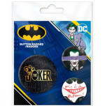 DC COMICS - Pack de Badges - Le Joker