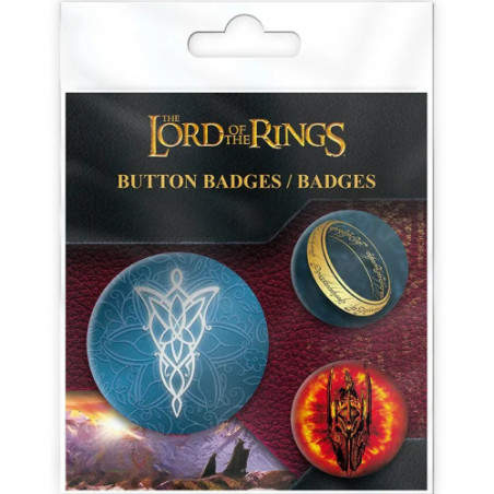 LORD OF THE RINGS - Pack de Badges - Terre du Milieu