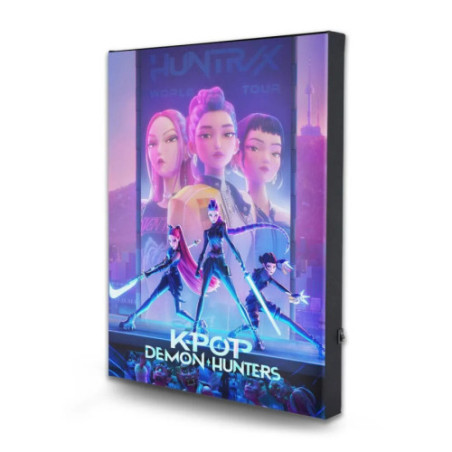 KPop Demon Hunters poster toile avec éclairage
