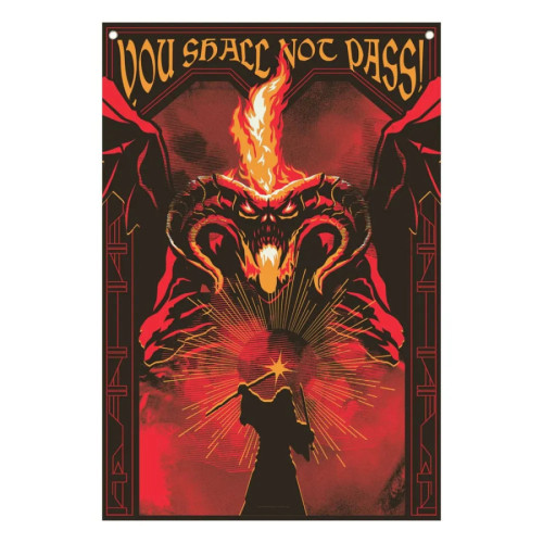 Le Seigneur des Anneaux bannière You shall not pass! 125 x 85 cm