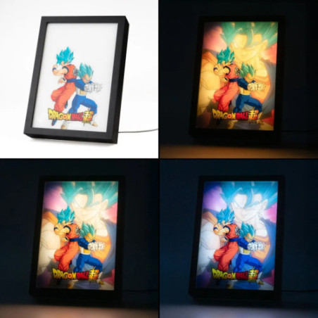 Dragon Ball Super Impression LED encadrée