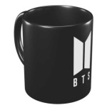 BTS tasse blanche avec logo 350 ml