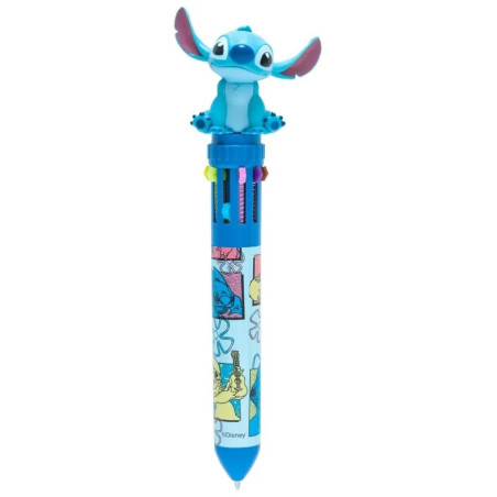 Disney stylo à bille 10 couleurs 3D Stitch
