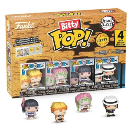 Demon Slayer: Kimetsu no Yaiba pack 4 figurines Bitty POP! Vinyl Zenitsu 2,5 cm