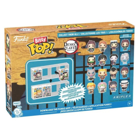 Demon Slayer: Kimetsu no Yaiba pack 4 figurines Bitty POP! Vinyl Zenitsu 2,5 cm