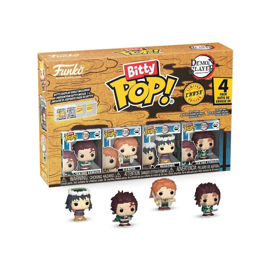 Demon Slayer: Kimetsu no Yaiba pack 4 figurines Bitty POP! Vinyl Tanjiro 2,5 cm