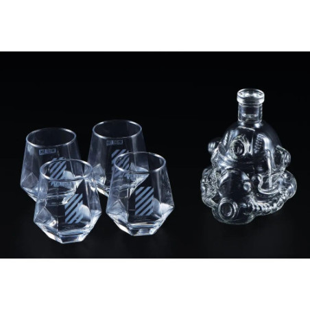 Fallout carafe avec 4 verres T-51