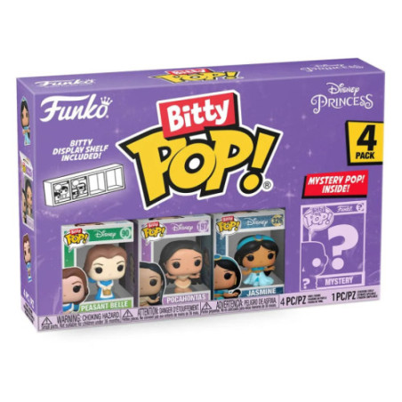 Disney Princesses pack 4 figurines Bitty POP! Vinyl Belle 2,5 cm