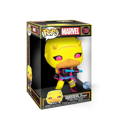 MARVEL - POP Jumbo N° 1358 - Daredevil (YLW/RD) (BLKLT)