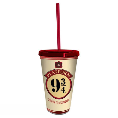 HARRY POTTER - Gobelet avec paille - 470 ml - Poudlard Express