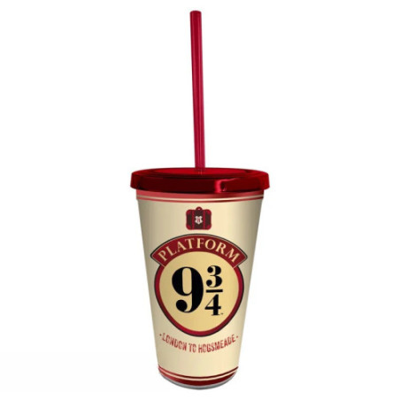 HARRY POTTER - Gobelet avec paille - 470 ml - Poudlard Express