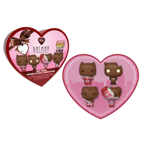 DC - Pocket Pop Keychains 4 Pack- Saint-Valentin (Look Chocolat)