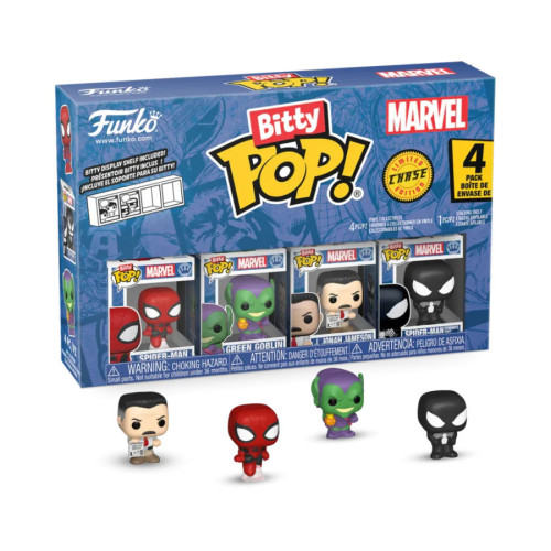 SPIDER-MAN - Bitty Pop 4 Pack 2.5cm - Spider-Man