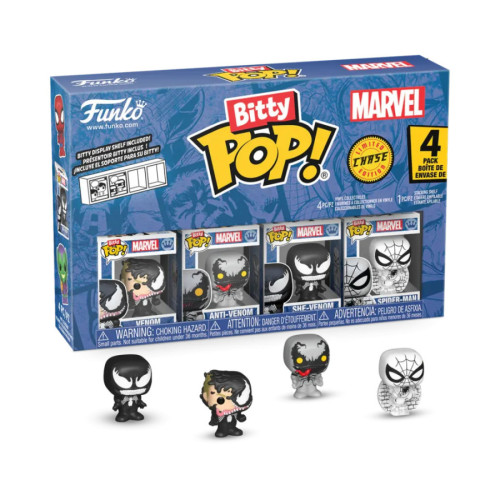 SPIDER-MAN - Bitty Pop 4 Pack 2.5cm - Venom