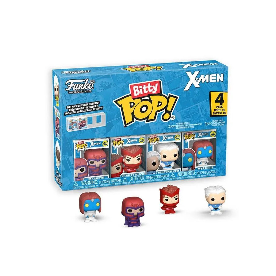 X-MEN - Bitty Pop 4 Pack 2.5cm - Magneto avec Chase